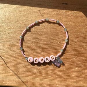 Lover bracelet with butterfly charm